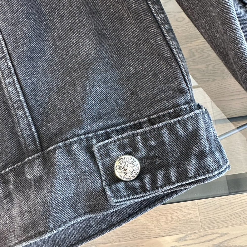 NWT size:S Chrome Hearts denim lapel jacket jacket - Picture 8 of 9